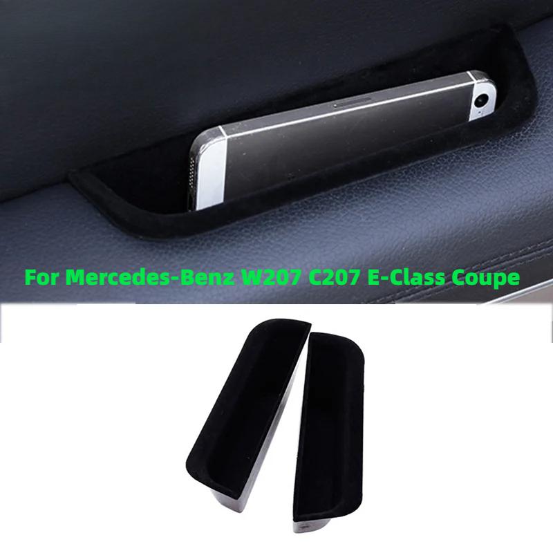 Car styling Door handle storage box organizer stowing tidying accessories container For Mercedes Benz E Class Coupe W207 C207