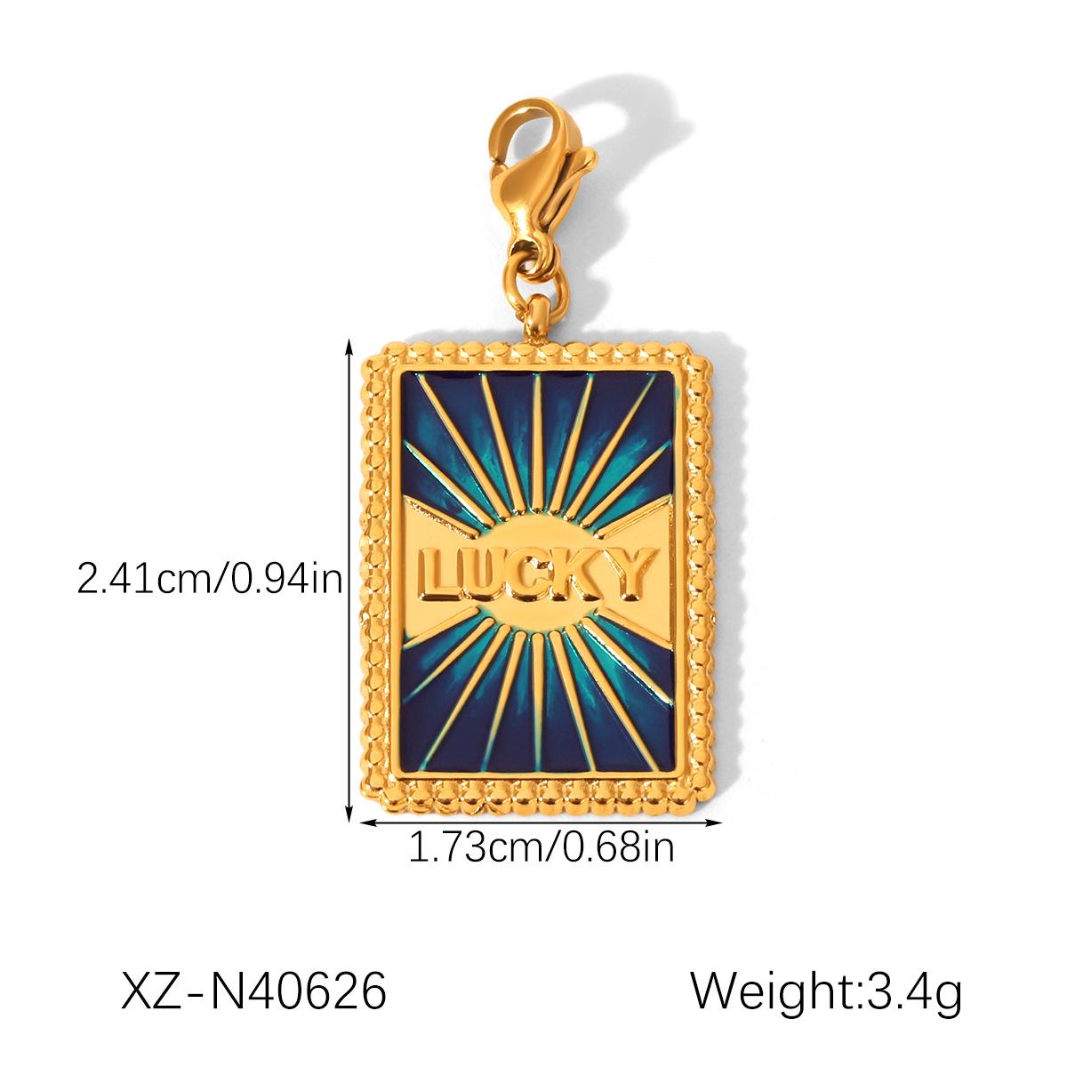 

Европейско-американский кулон в виде карты Таро из нержавеющей стали - Универсальный, не выцветающий, аксессуар для изготовления украшений своими руками для женщин