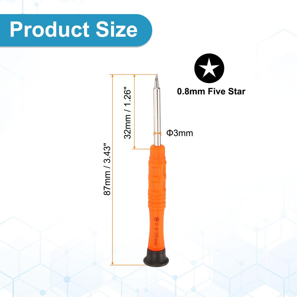 2/5/10pcs PH1.2-PH2 SL1.5 SL2 Mini Torx Phillips Y Type Five Star Head Slotted Screwdriver 3mm Shank Small Appliances Repairs