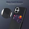 For Xiaomi Poco F7 5G/Redmi Turbo 4 Pro 5G Case PU Leather Cloth Texture Hard PC Phone Cover with Card Holder