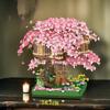 1680 Pieces of Small Pink Tree House Building Blocks Set Suitable for Halloween/Giving Day/Christmas/Easter/Day Gifts
