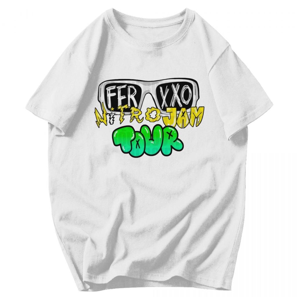 Men T Shirt Ferxxocalipsis Tour Feid Ferxxo 2025 Trendy Gifts Y2K Graphic Oneck Unisex Clothing T Shirts