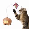 Self-hilarity Automatic Cat Teaser Toy Butterfly Pattern Cat Interactive Toy  Pet Entertainment
