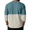 Men's  Sports  Leisure  Waverg  Three  Pieces  Buckle  Seven  Points   Sleeve  T-Shirt