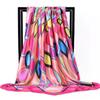 Fashion Scarves For Women Print Silk Satin Head Scarf Female 90cmx90cm Luxury Brand Square Shawl Large Hijab Scarfs For Ladies