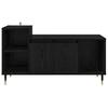 TV Stand Black Oak Effect 100 x 35 x 55 cm Particleboard