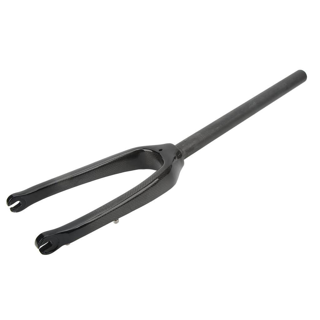 Mountain Bike Carbon Fiber Front Fork Folding Bike Fork 16in 305 Flat Disc C Brake Straight Tube Quick Release 3K Glossy