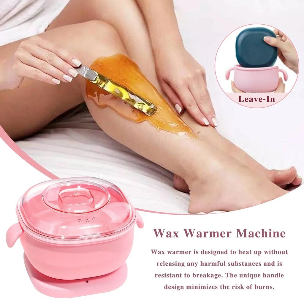 Portable Silicone Wax Warmer 400ML Foldable Wax Heater Hair Removal Wax Machine SPA Body Epilator Paraffin Wax Pot for Travel