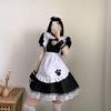 Womens Maid Outfit Headwear Anime Cosplay Dress Halloween Costume with Apron