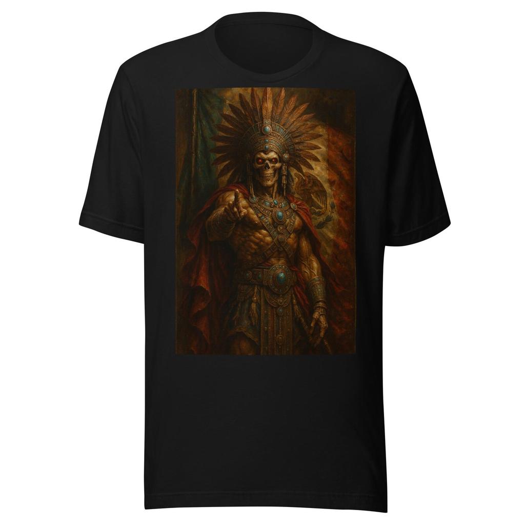 Aztec Warrior Mexican Vintage Flag Unisex t-shirt