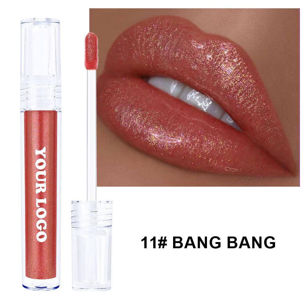 Border-Free Clear Mirror Lip Gloss/Lip Jelly - Non-Stick, Long-Lasting, Plumping Gloss.