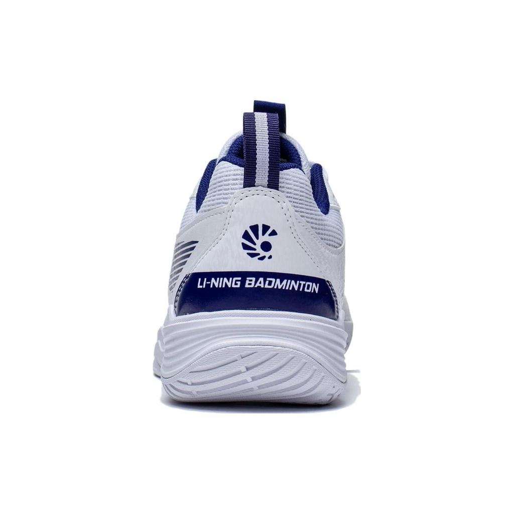 Li Ning Ace V Kollektion Atmungsaktive Niedrig geschnittene Badminton-Schuhe Unisex Weiß Blau AYTT001-3