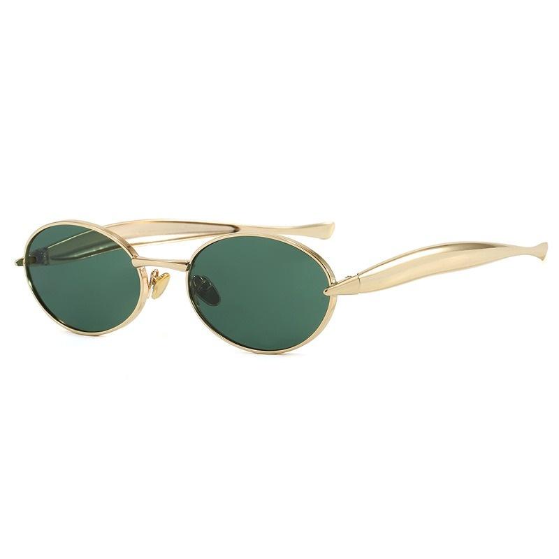 Retro Metal Small Round Sunglasses Women Brand Designer Fashion Punk Small Frame Sun Glasses Trendy Eyewear Female Male UV400