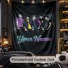 Personalisierte Wandtapisserie, One Direction Individuell Bedruckter Name, Stoff-Wandkunst für Innenraum-Hintergrund
