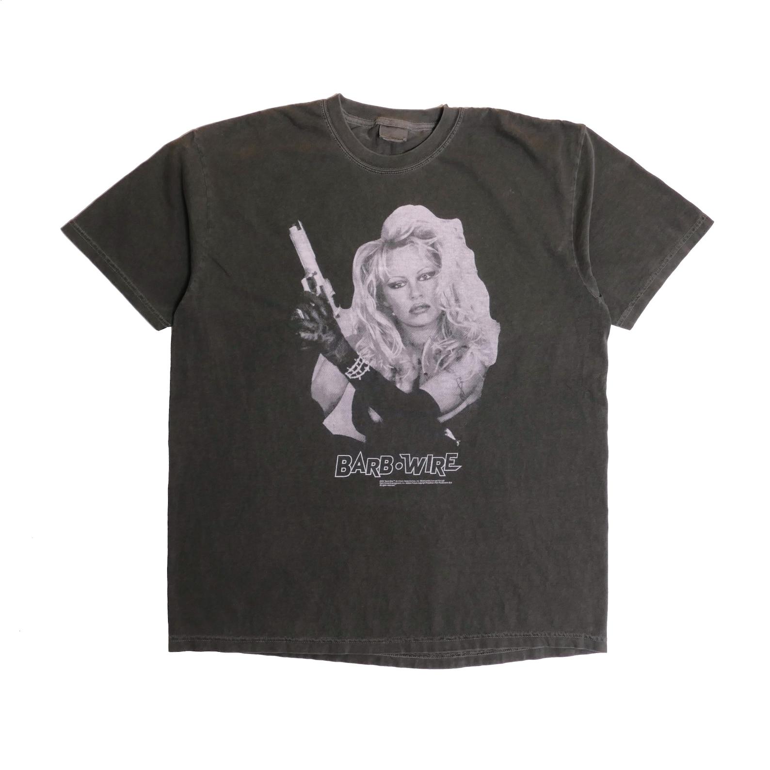 Barb Wire Pamela Anderson Movie Tee Don t Call Me Babe Ultra Faded 1996 Film Post Apocalyptic Sci Fi Playboy Model Pam Comic Book Film - XL XL