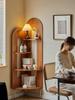 Chinese Solid Wood Corner Cabinet: Retro Bookcase & Sideboard Storage for Living Room