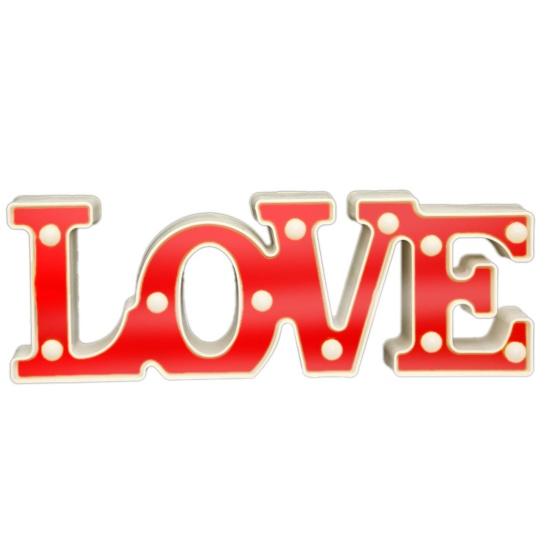 Letter Light Battery Operated Romantic Express Love Props LED Marquee Letters Love Sign Lamp for Wedding