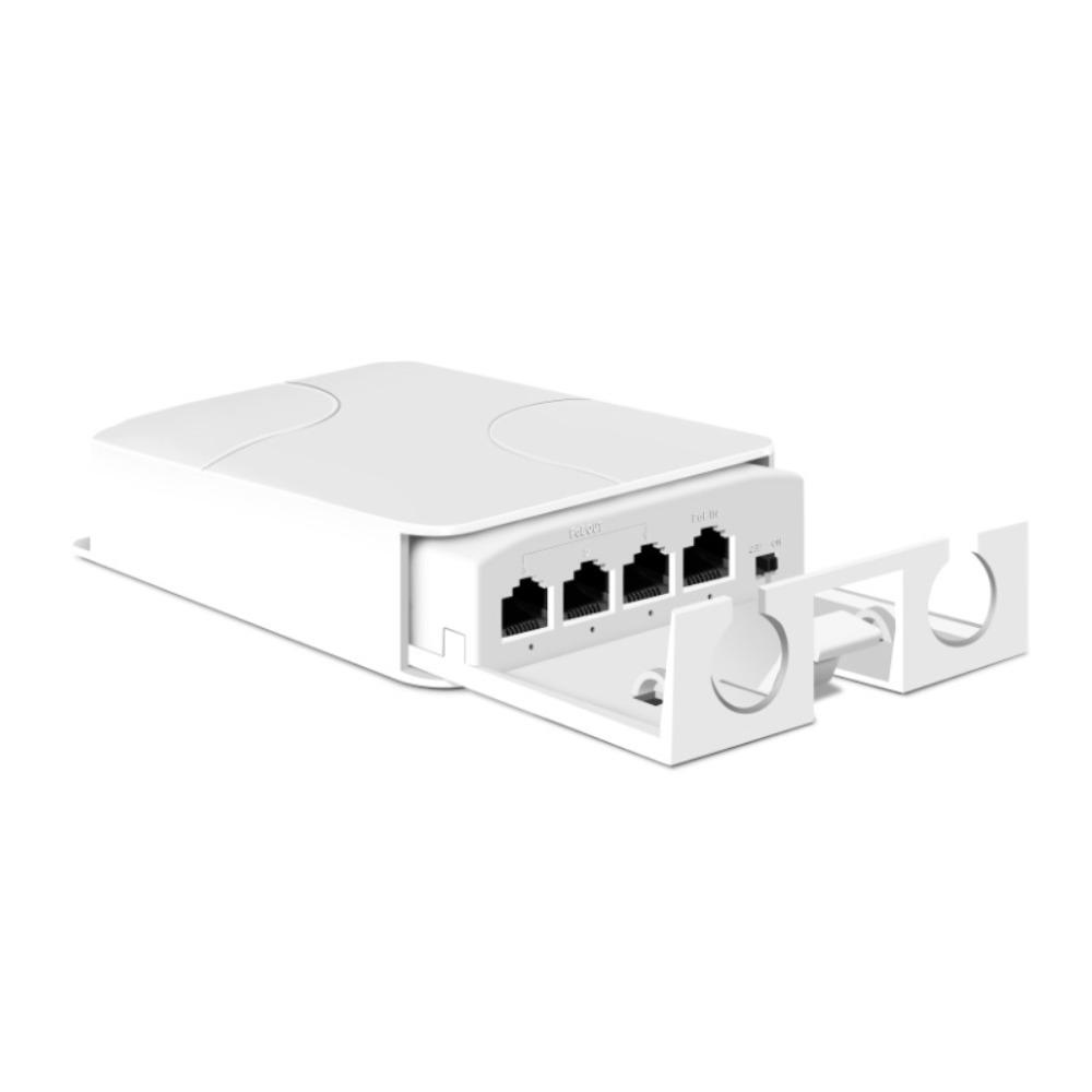 Industrial Network Switch Repeater 4 Port PoE Repeater for IP Port Transmission Extender