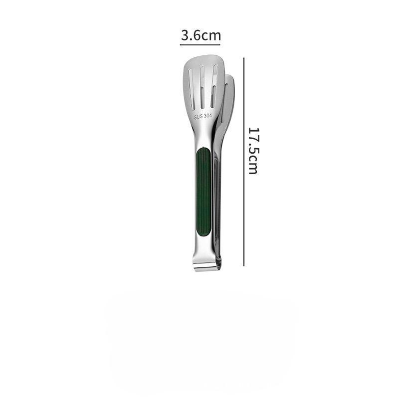 304 Stainless Steel Silicone Kitchen Tongs for BBQ, Bread, and Food Handling