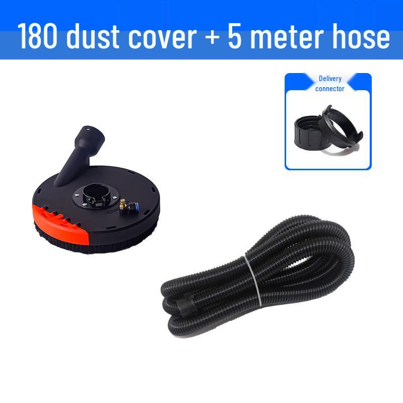 Dustproof Cover for Angle Grinder - Protective Polishing Vacuum Cover for Stone Concrete, Fits 100/125 Type Hand Grinders.