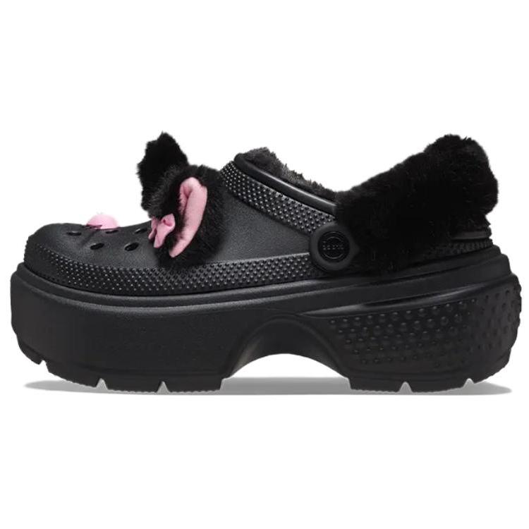 

Crocs Простые Удобные Дырявые Туфли Женские Черные 39-40 чёрный