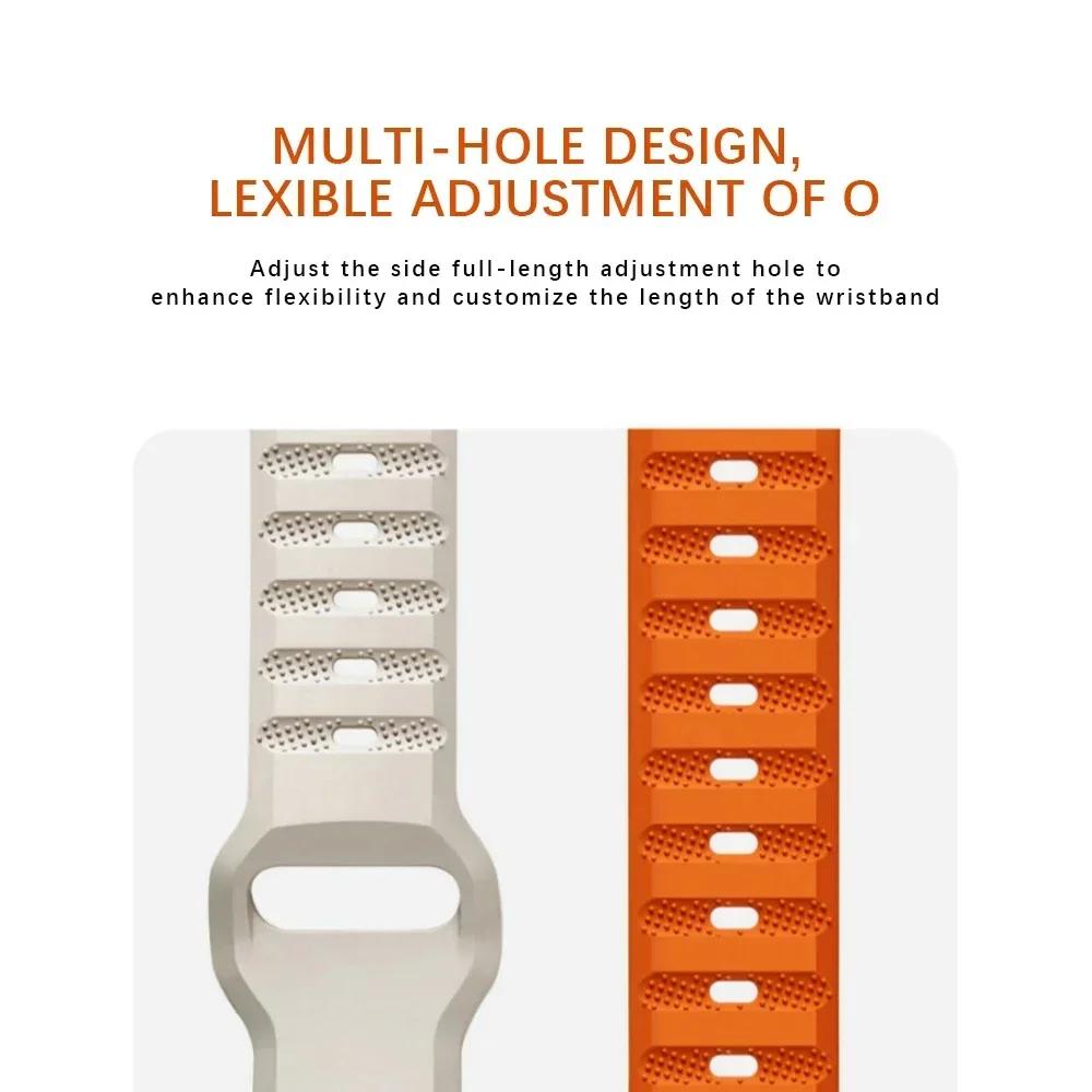 Sport Silicone Band For Redmi Watch 5 4 Strap Accessories Replacement Breathable Watchband Bracelet For Xiaomi MiBand 8 Pro 9Pro