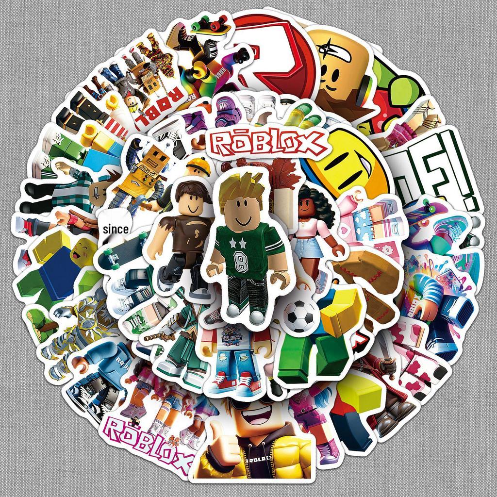 50 PZ Adesivi Roblox Creativi Impermeabili per Decorazione Fai-da-te su Computer e Bagagli