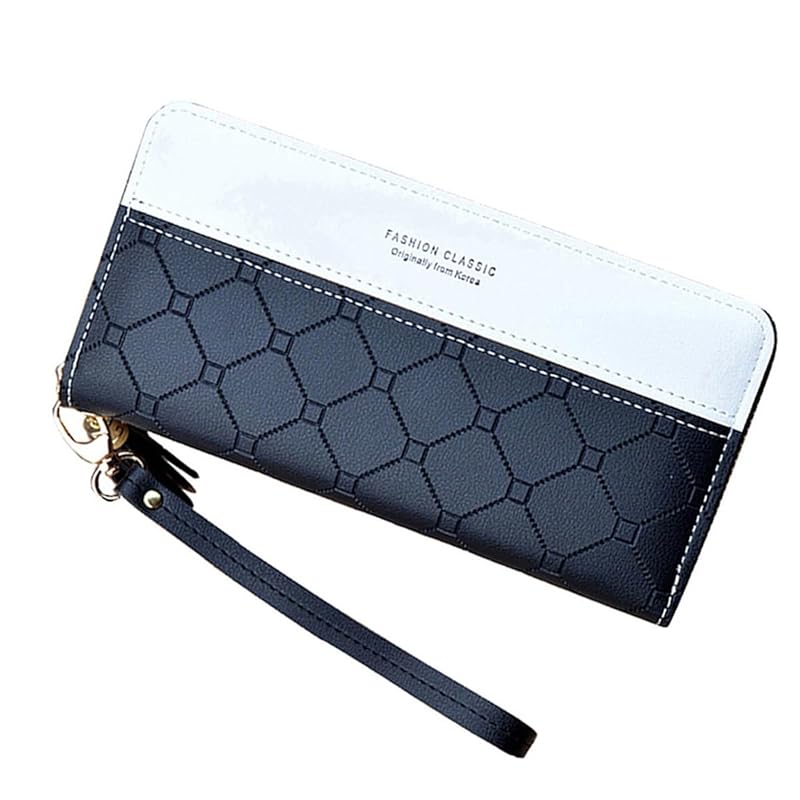 

[Haffukiry] long wallet ladies wallet easy to use wallet Popularity large capacity with strap Contains 8 cards billfold Smartphone case