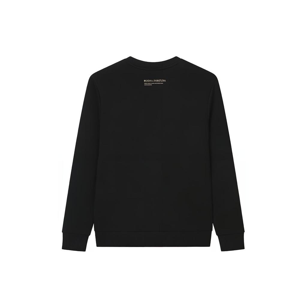 New FILA Sweatshirts Men's Jet Black F11M218215FBK