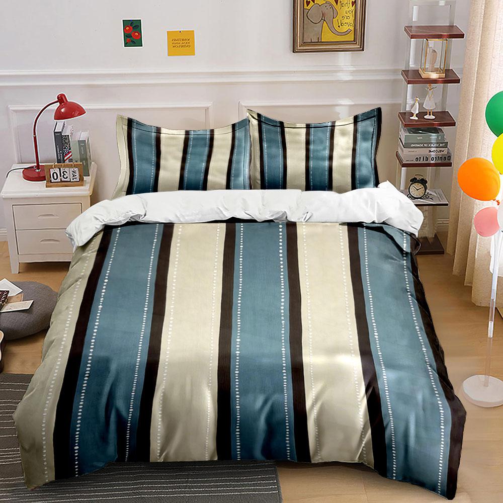 

Vertical stripes with dots. Bedding sets Duvet cover sets Duvet covers Pillowcases(1 * Duvet Cover 2 * Pillowcases, without duvet insert) 135x200cm