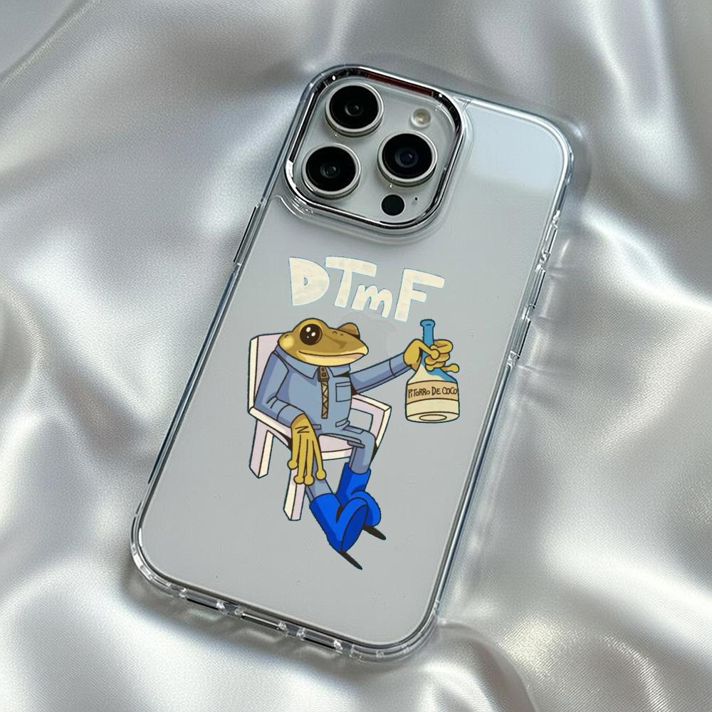 

Bad Bunny cool singer hip-hop poster Phone Case For iPhone17 16 15 14 13 12 Pro Max Plus Electroplated Transparent phone case iPhone 14 Pro Max