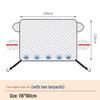 Magnetic Car Windshield Snow & Sun Cover: Dustproof, Heat-Insulating Half Sunshade