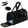 Pet Carrier with Detachable Food Bowl Portable Foldable Bag Breathable for Outdoor