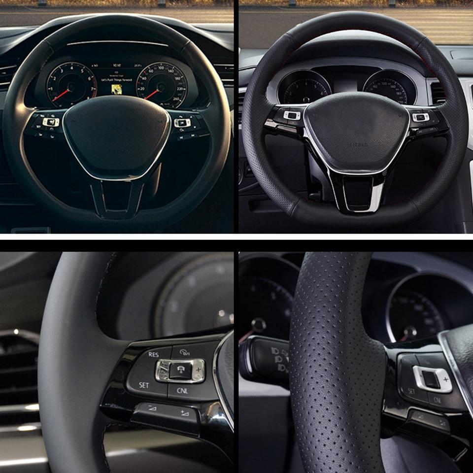 Hand Sewing Wear Resistant Microfiber Leather C-Class 2001-2004 2005-2007 Steering Wheel Cover For Mercedes Benz W203