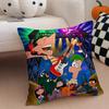 Fun PPhineas And Ferbs Cartoon Cushion Cover Throw Pillow Cover Hidden Button Durable Polyester Chair Cushion