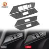 For Toyota RAV4 2013-2018 Carbon Fiber Car Window Lift Panel Switch Trim Cover LHD Auto Decoration Sticker