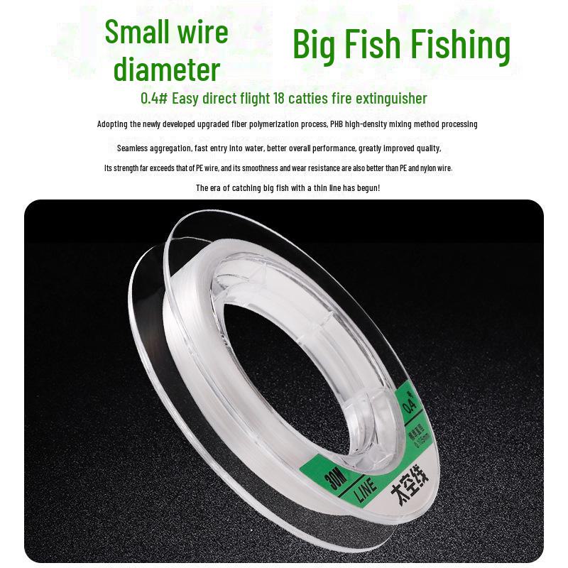 Japanese Ultra-Soft Nano Fly Fishing Line with Strong Tension and Anti-Roll Laser Technology