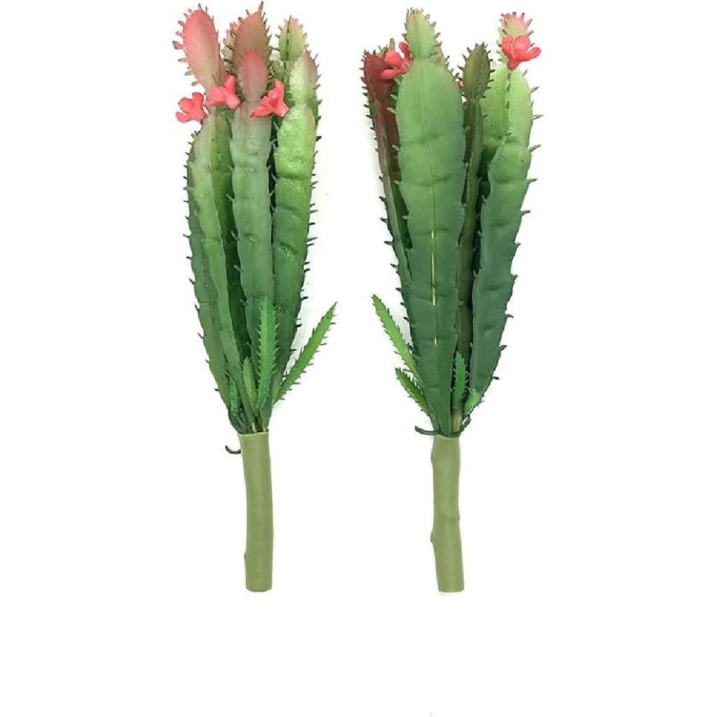 2 PCS Artificial Succulents Plants Unpotted Fake Flocking Tillandsia Air Plants Succulent Bromeliads Bouquet Arrangements Faux Plants DIY for Garden