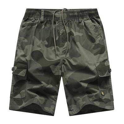 Men's Summer Cargo Shorts - Sporty Camouflage Mid-Length Casuals