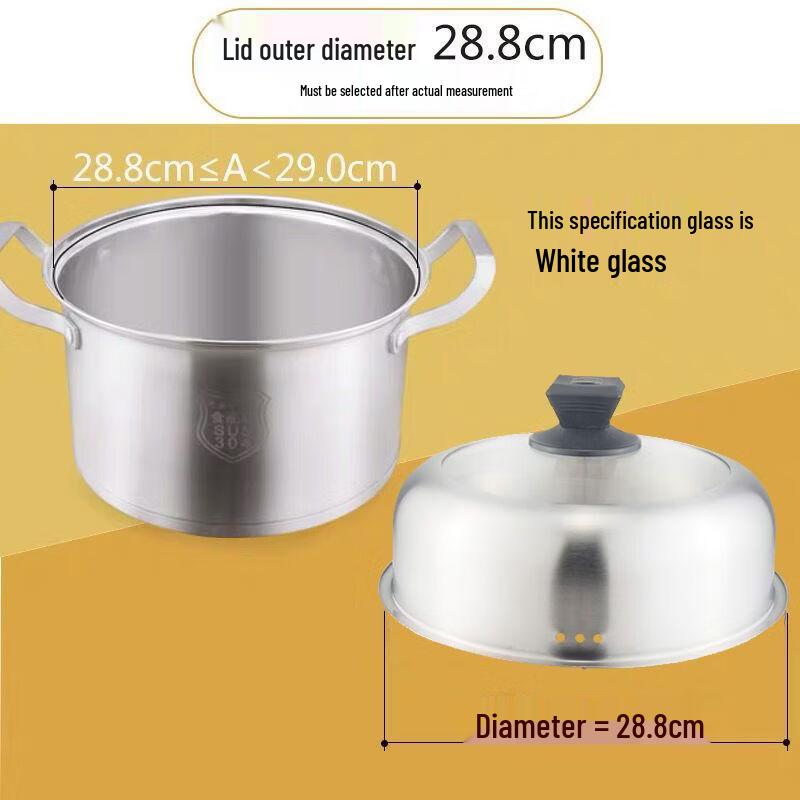 Universal Elevated Transparent Glass Pot Lid