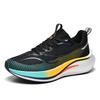 2025 Couple Full Palm Carbon Plate Breathable Racing Shoes, Really Explosive Luminous Student Ultra-light Shock-absorbing Sports Running Shoes