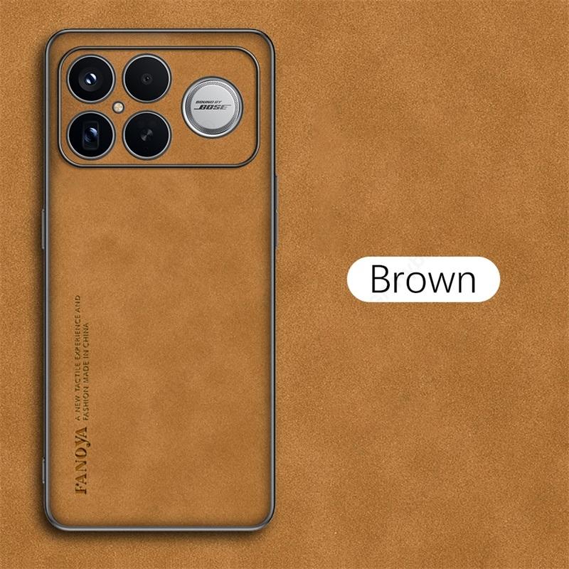 Premium Business Luxus Schafsleder Handyhülle für Xiaomi Poco F8 Ultra F8 Pro Weicher PC-Rahmen Sturzsicher Stoßfest Kameraschutz Vollabdeckung