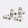 100Pcs/lot AS2201F-01-06SA Flow Control Valve Regulator Valve Speed Control Valve AS1201-M5-04A AS1201F-M5-06 Aelbow Fittings
