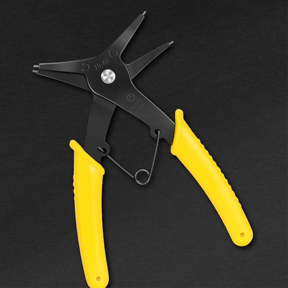 New Multi-purpose Circlip Pliers Internal and External Dual-purpose 2 In 1 Card Retaining Pincer Multi-function Hand Tool
