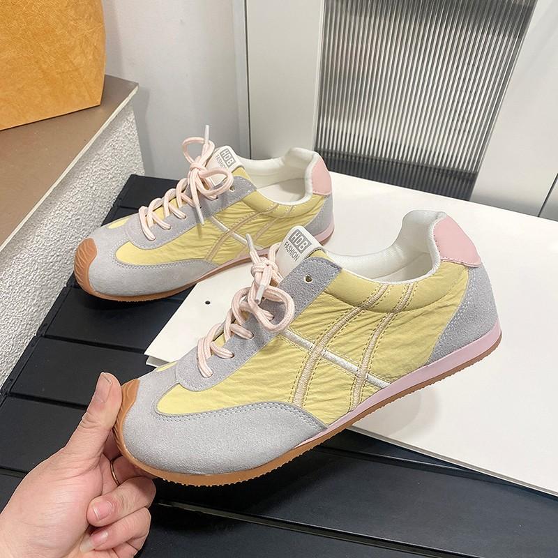 

Fashion Casual Shoes 2025 Spring Autumn New Style Boys Training Shoes Soft Bottom Baby Genuine Leather Cute Kids Running 35 жёлтый