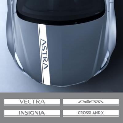 AAHB1 Car Hood Stickers For Astra Adam Combo Crossland X Meriva Tigra Zafira Vivaro Grandland Corsa Insignia Mokka OPC Vectra