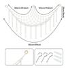Colorful Tassel Cotton Rope Hanging Toy Storage Net for Kids' Room