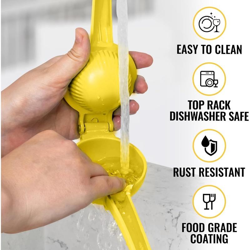 Manual Lemon Juicer Aluminium Alloy Hand Squeezed Orange Fruit Juicer Portable Utility Kitchen Sturdy And Durable, Maximum Juice