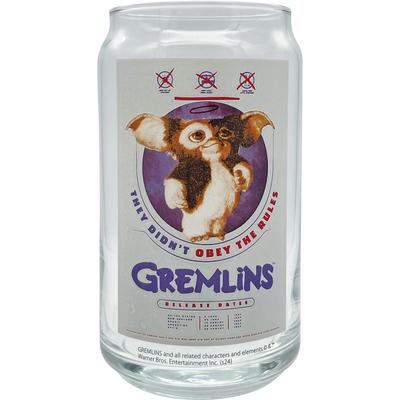 Gizmo Saft Groß Film 7 x 13 cm Hergestellt in "GREMLiNS" Glas, Realfilm-Design, Dosenförmiges Glas, Merchandise, Klar, Ca.. Durchmesser, 360ml, Japan,