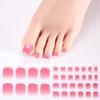 34tips UV Free Gel Toenail Sticker Solid Full Cover Gel Toenail Wraps Self-Adhesive Foot Nail Art Decoration